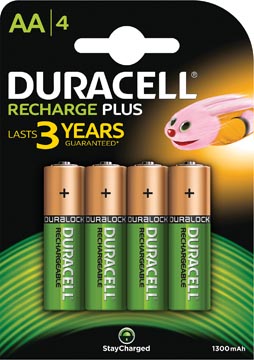 Batterij Duracell Recharge Plus AA oplaadbaar (4)