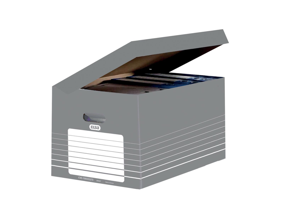 Archiefcontainer Elba 34,5x45x28cm grijs/wit