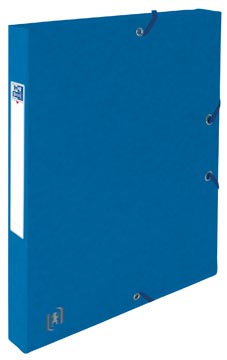 Elastobox Oxford Top File+ karton A4 rug 25mm 200vel blauw