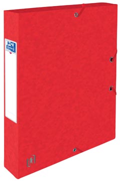 Elastobox Oxford Top File+ karton A4 rug 40mm 300vel rood