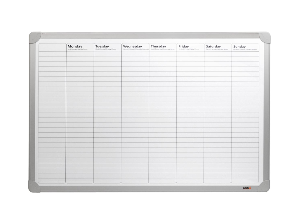 Weekplanner Desq magnetisch 60x90cm