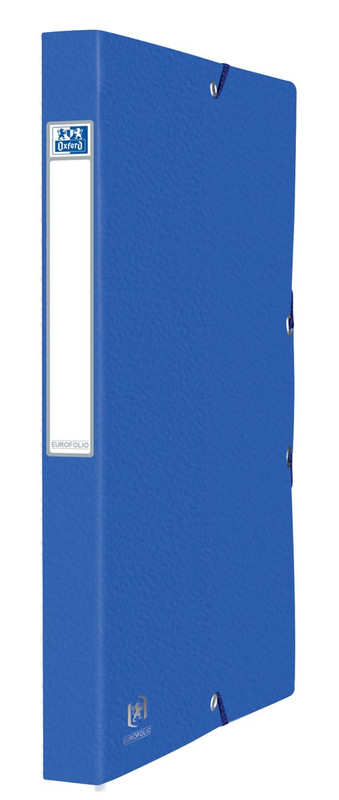 Elastobox Oxford Eurofolio karton A4 rug 25mm 200vel blauw