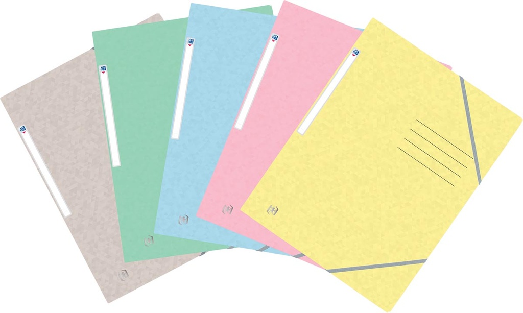 Elastomap Oxford Top File+ karton A4 200vel assorti pastel