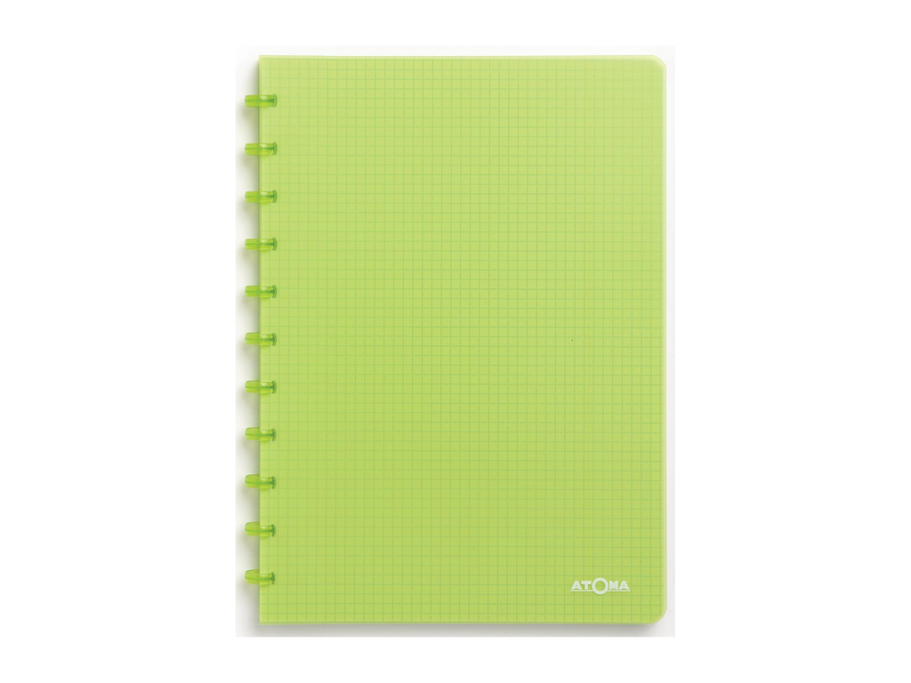 Schrift Atoma Trendy PP A4 geruit 144blz transparant groen