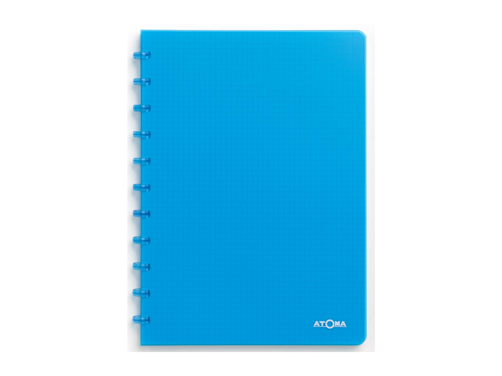 Schrift Atoma Trendy PP A4 geruit 144blz transparant turkoois
