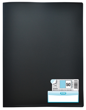 Showalbum Elba memphis PP A4 50 tassen zwart