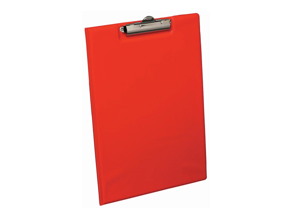 Klemplaat met overslag Elba Standaard PP A4 rood