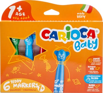 Viltstift Carioca Baby Teddy assorti (6)