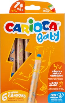 Kleurpotlood Carioca Baby 3-in-1 assorti (6)