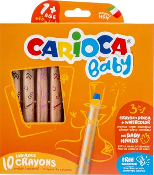 Kleurpotlood Carioca Baby 3-in-1 assorti (10)