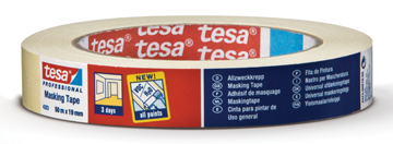 Afdekplakband Tesa krepp standard masking 38mmx50m