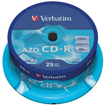 CD-R Verbatim 700MB 52X spindel (25)