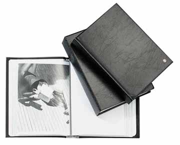 Showalbum Rillstab PP A5 harde cover 20 tassen zwart