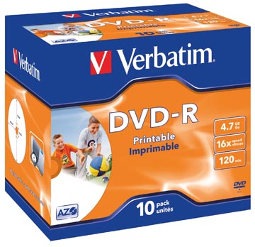 DVD-R Verbatim 4,7GB 16X jewel case (10)