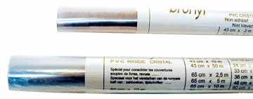 Folie niet-zelfklevend op rol Bronyl 43cmx2m 90 micron transparant