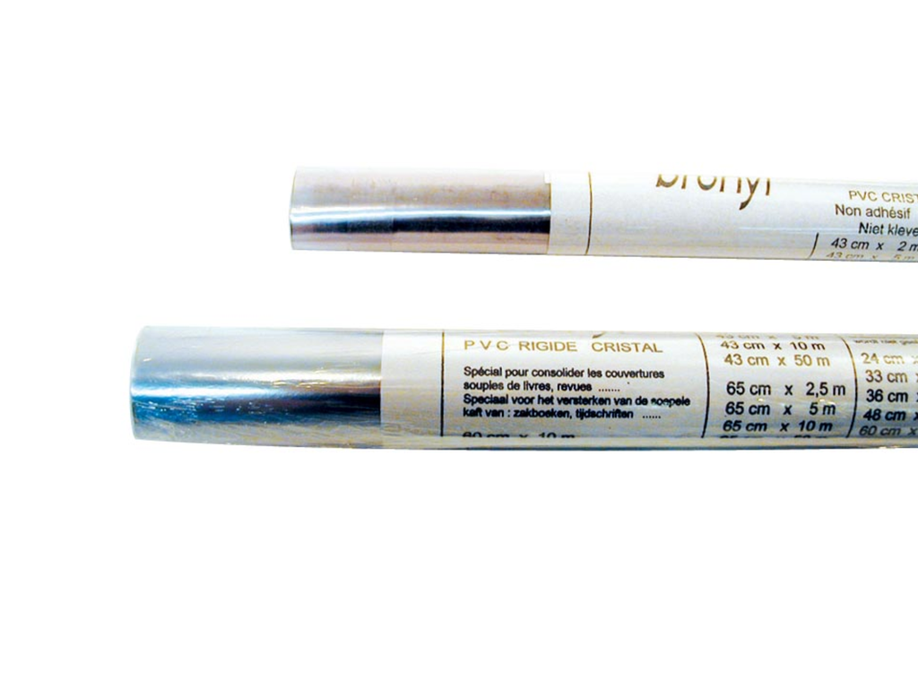 Folie niet-zelfklevend op rol Bronyl 43cmx5m 100 micron transparant