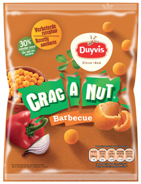 Borrelnootjes Duyvis Crac-A-Nut barbecue 200g