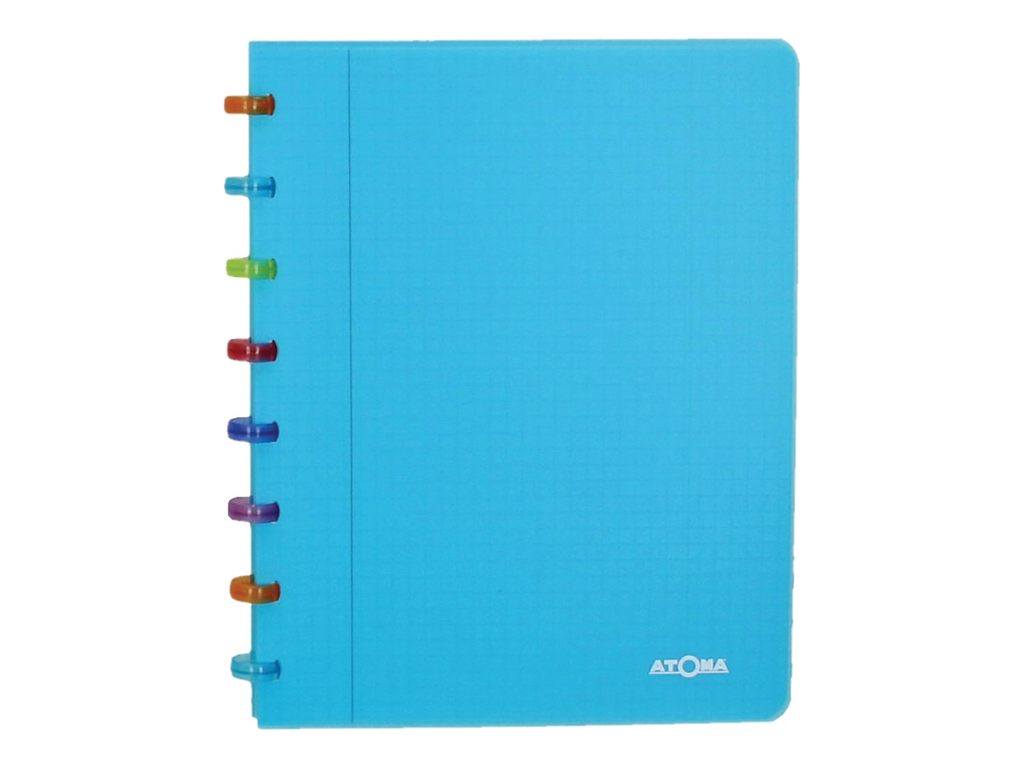 Schrift Atoma Tutti Frutti PP A5 geruit 144blz transparant turkoois
