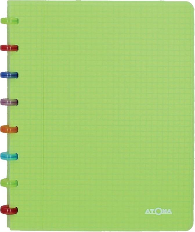 Schrift Atoma Tutti Frutti PP A5 commercieel geruit 144blz transparant groen