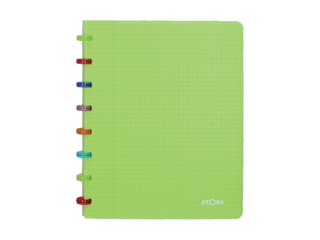 Schrift Atoma Tutti Frutti PP A5 commercieel geruit 144blz transparant groen
