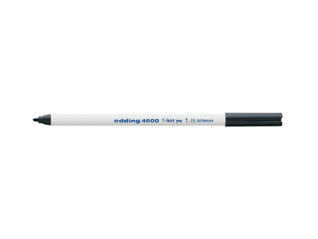 Textielmarker Edding 4600 ronde punt 1mm zwart