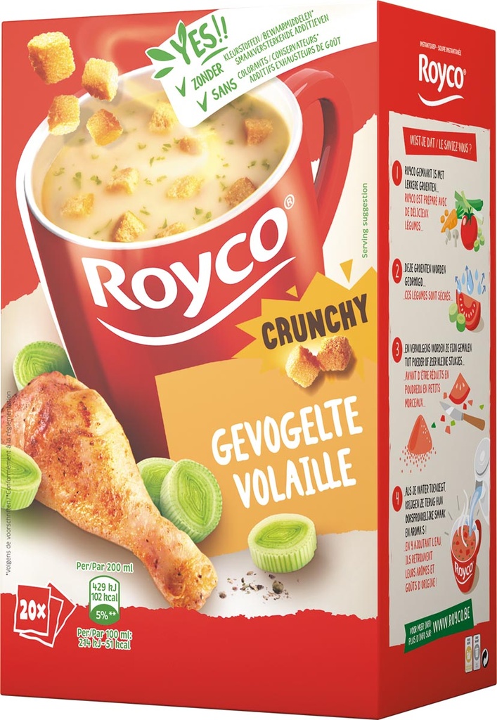 Minute soep Royco gevogelte/korstjes (20)