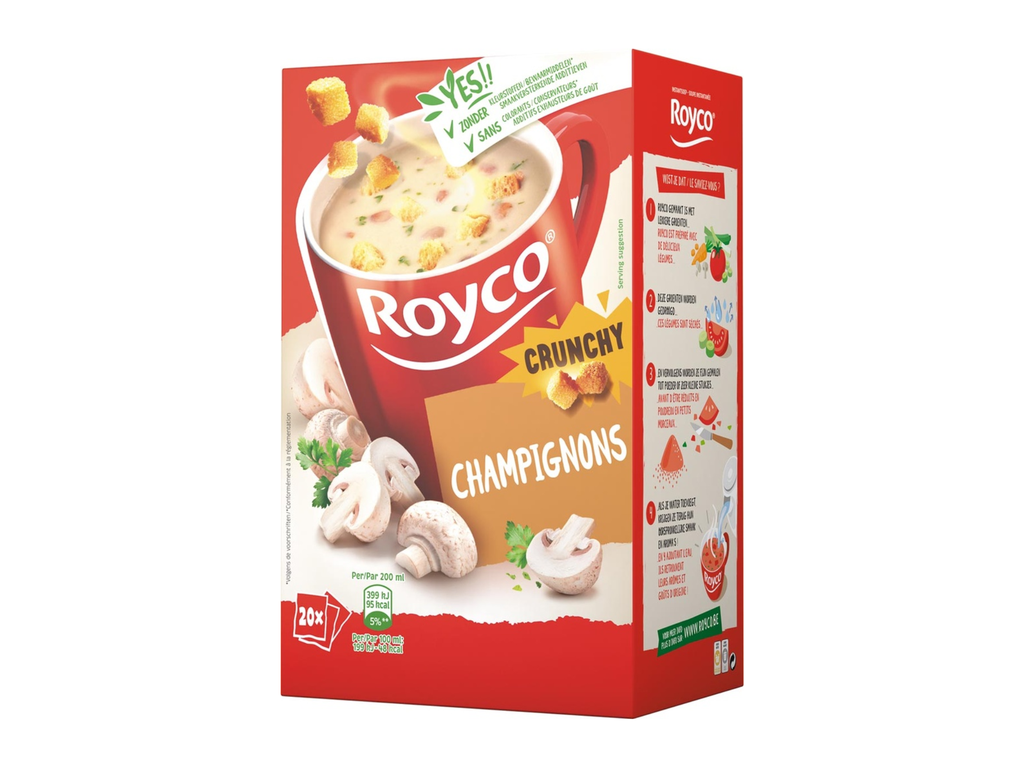 Minute soep Royco champignons/korstjes (20)