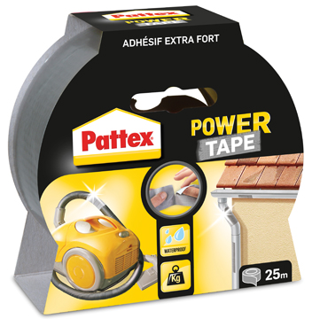 Plakband Pattex Power Tape 50mmx25m grijs