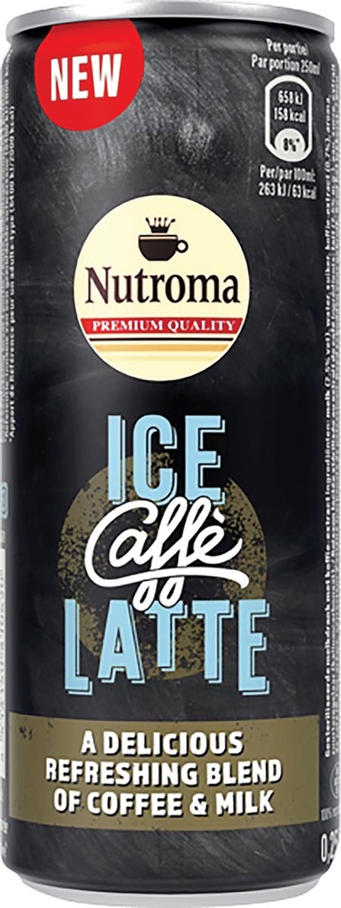 Ijskoffie Nutroma Ice Caffè latte blik 25cl (12)