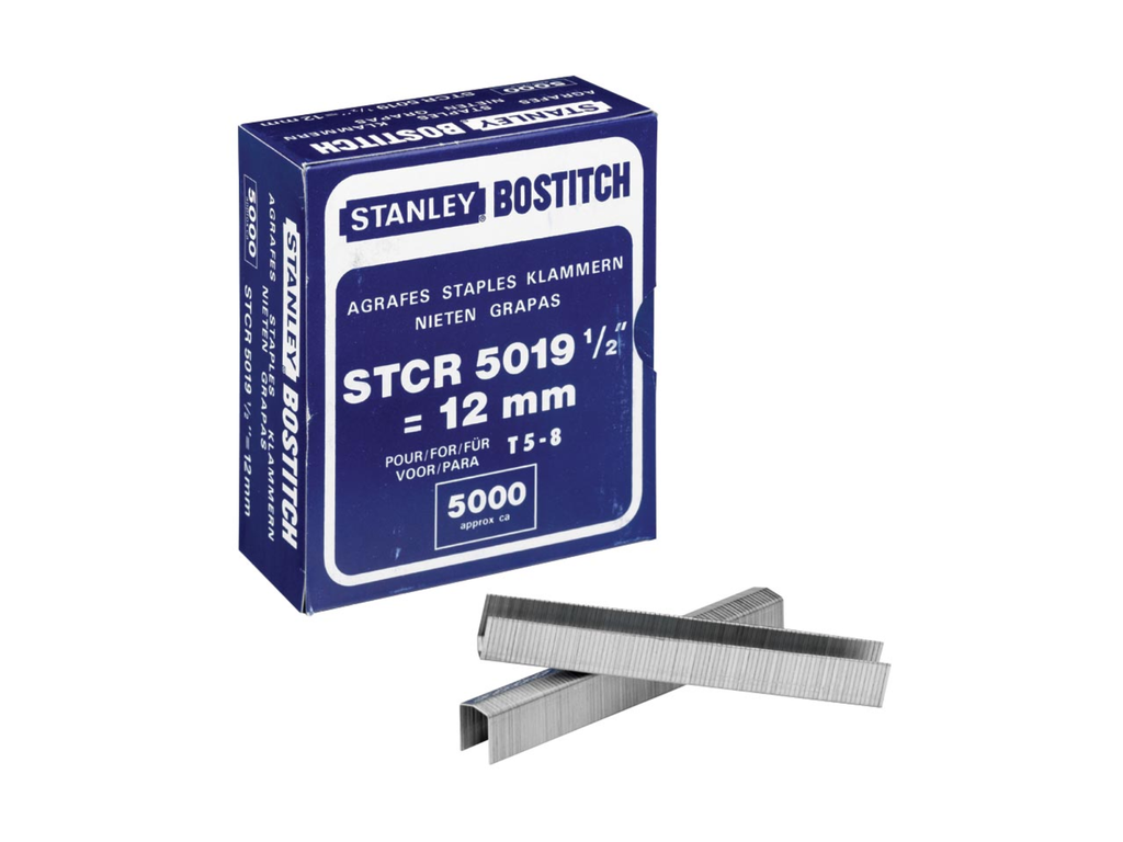 Nietjes Bostitch STCR501912E verzinkt 12mm (5000)