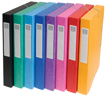 Elastobox Exacompta karton A4 25mm assorti