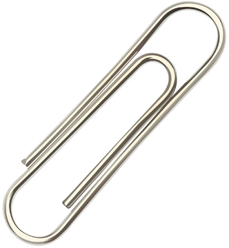 Paperclip Pergamy 32mm ronde punt gegalvaniseerd staal (1000)