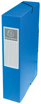 Elastobox Exacompta karton A4 rug 60mm blauw