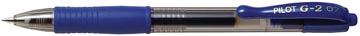 Gelroller Pilot G-2 medium blauw voordeelpack 16+4 gratis