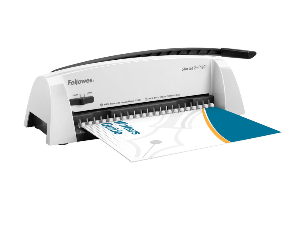 Inbindmachine Fellowes Starlet 2+ manueel voor plastic bindruggen