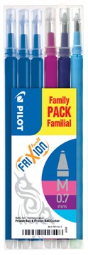 Vulling Pilot voor gelroller FriXion Ball (Clicker) medium assorti fun (6)