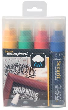 Krijtmarker Securit Waterproof large ronde punt 7-15mm assorti (4)