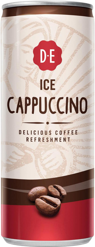 Ijskoffie Douwe Egberts Cappuccino blik 25cl (12)