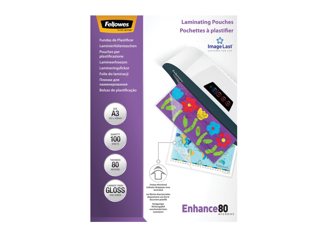 Lamineerhoes Fellowes ImageLast Enhance A3 2x80µ (100)
