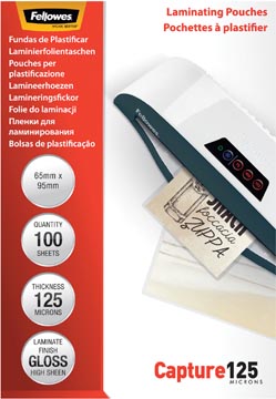 Lamineerhoes Fellowes Capture 65x95mm 2x125µ (100)