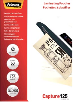 Lamineerhoes Fellowes Capture A2 2x125µ (50)