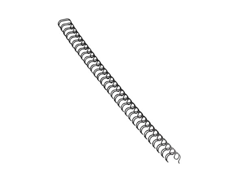 Bindrug Fellowes metaal 12mm zwart (100)