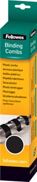 Bindrug Fellowes plastic 16mm zwart (25)