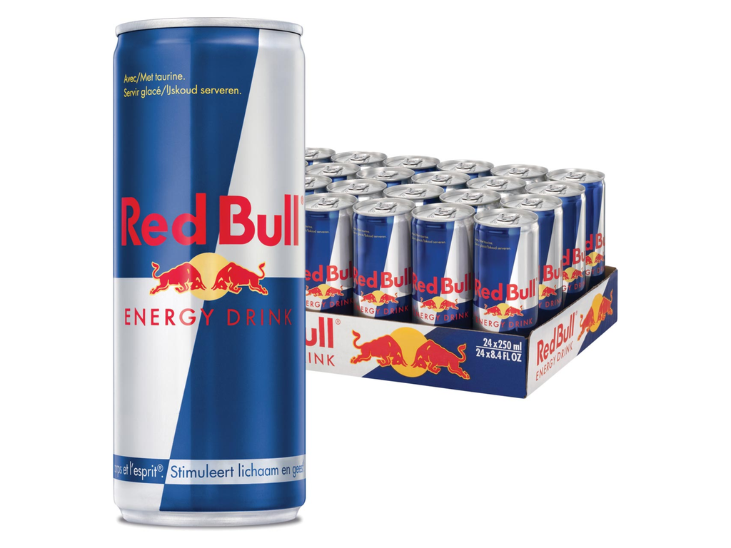 Energiedrank Red Bull Regular 25cl blik (24)