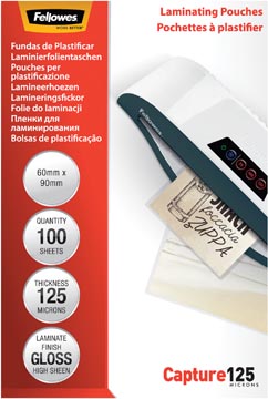 Lamineerhoes Fellowes Capture 60x90mm 2x125µ (100)