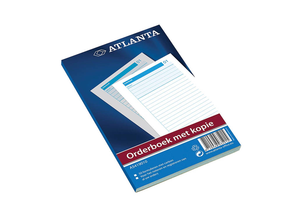 Orderboek Atlanta 21x14,8cm 2-voud gelijnd