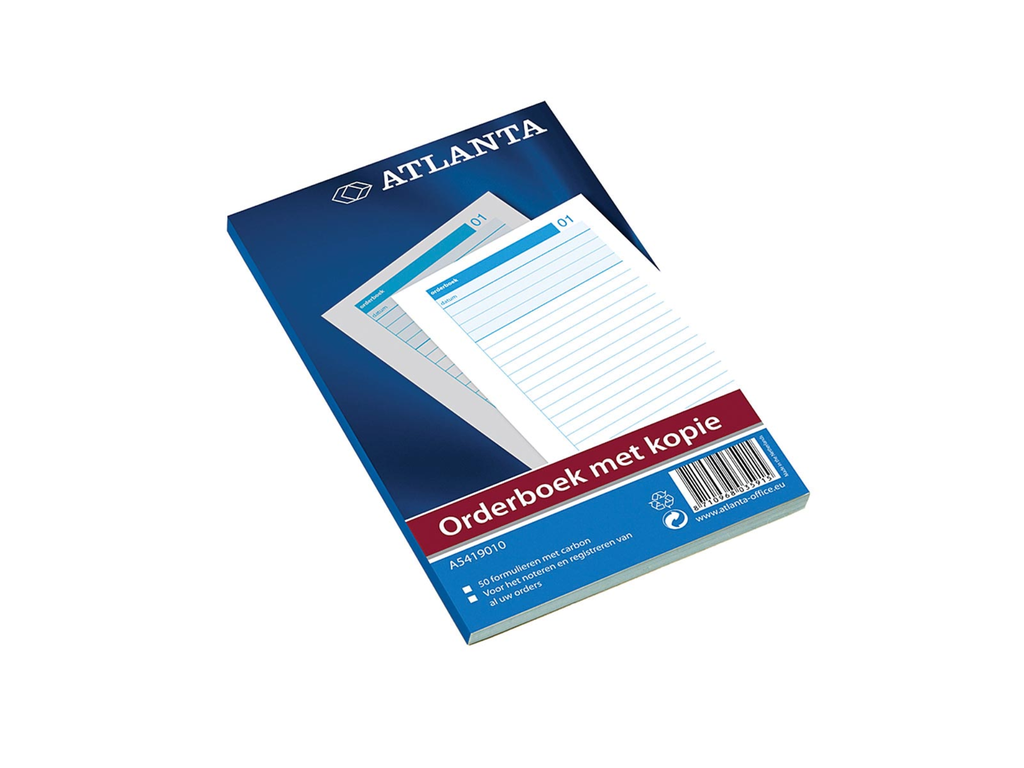 Orderboek Atlanta 18,5x11cm 2-voud gelijnd