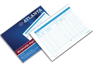 Werkbrief Atlanta dag nederlandstalig 14,8x21cm A5 50bl+R[-30]K:RK