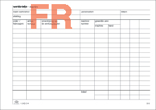 Werkbrief Atlanta week nederlandstalig 14,8x21cm A5 50bl