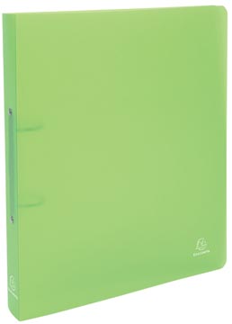 Ringmap Exacompta Chromaline PP A4 maxi 2 ringen 30mm rug 40mm transparant groen